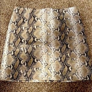 snakeskin skirt